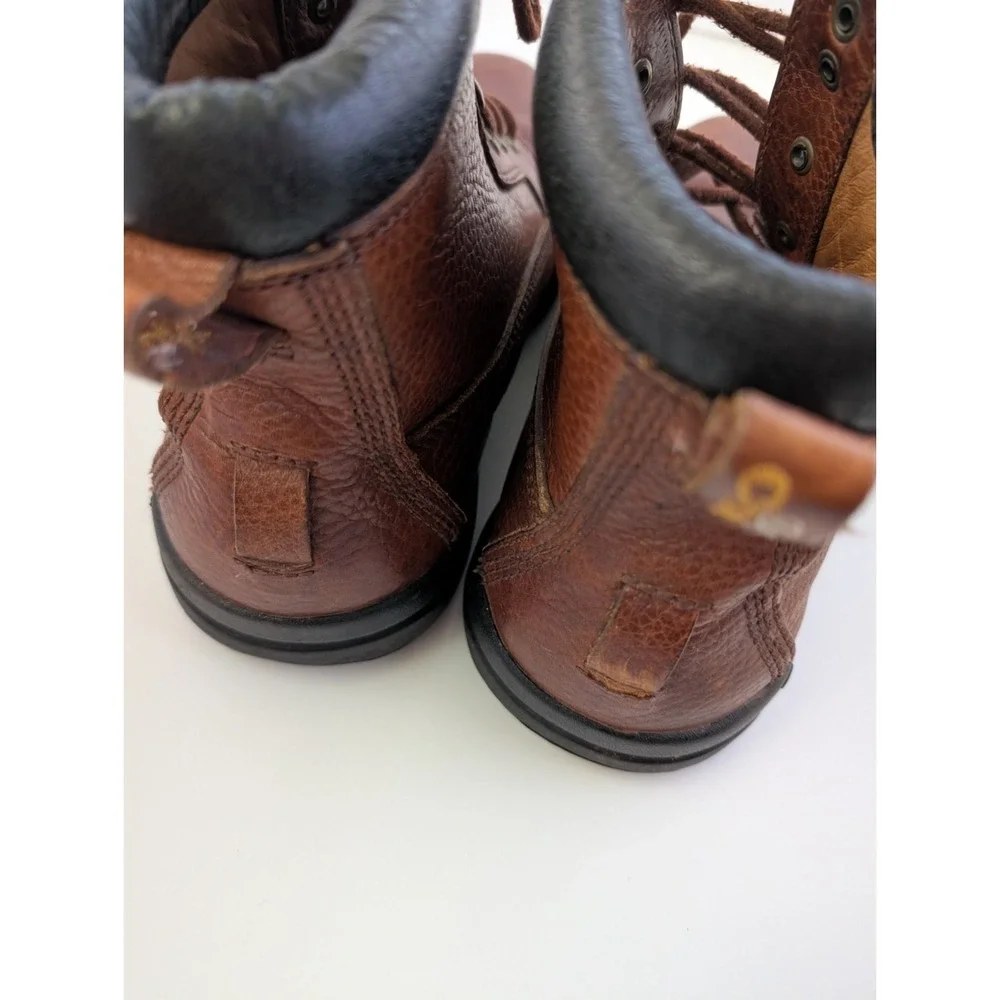 Men's Dr.Comfort Leather Work Boots Size 12W Pre Owned in Good Condition
